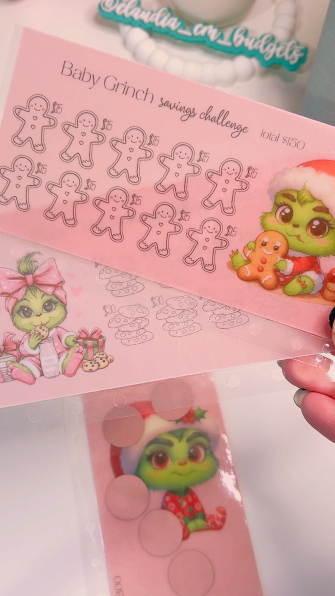 Grinch (Baby) A6 Cash Envelopes Bundle