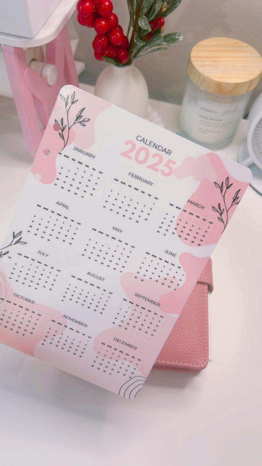 Boho 2025 Calendar