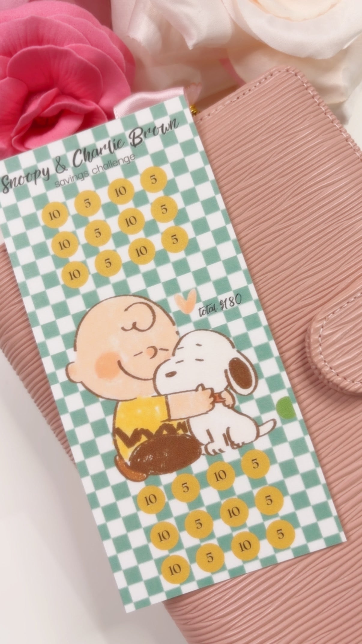 Snoopy and Charlie Brown  Savings Challenge