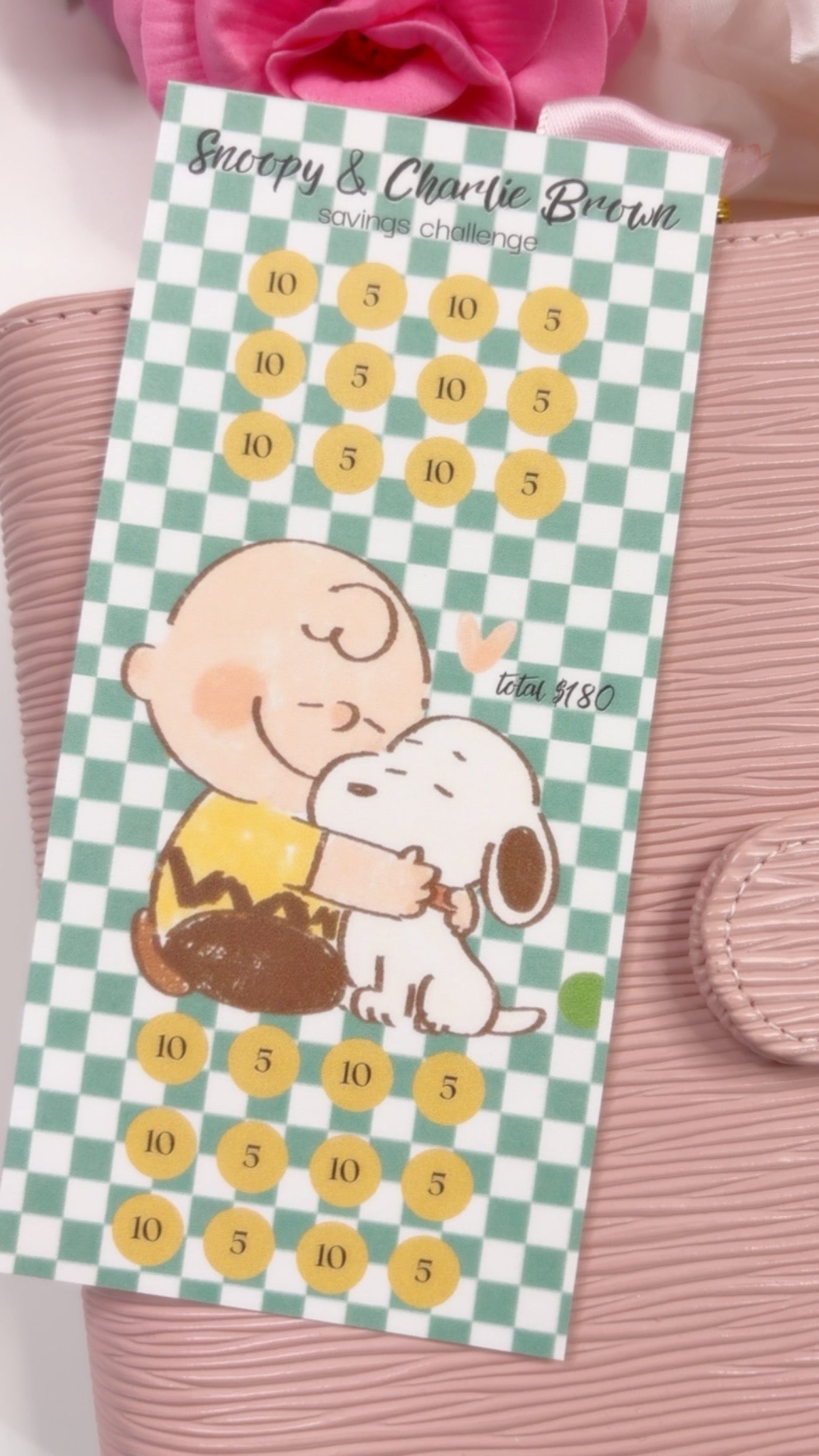 Snoopy and Charlie Brown  Savings Challenge