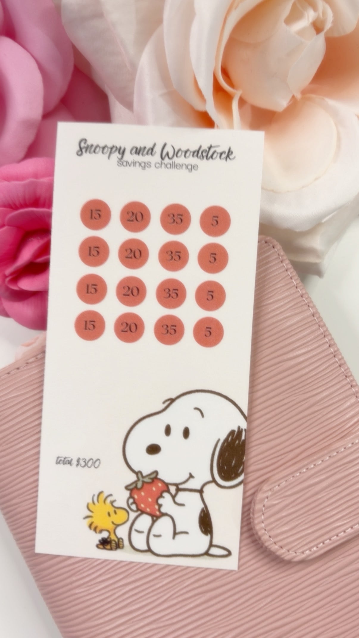 Snoopy and Woodstock  Savings Challenge