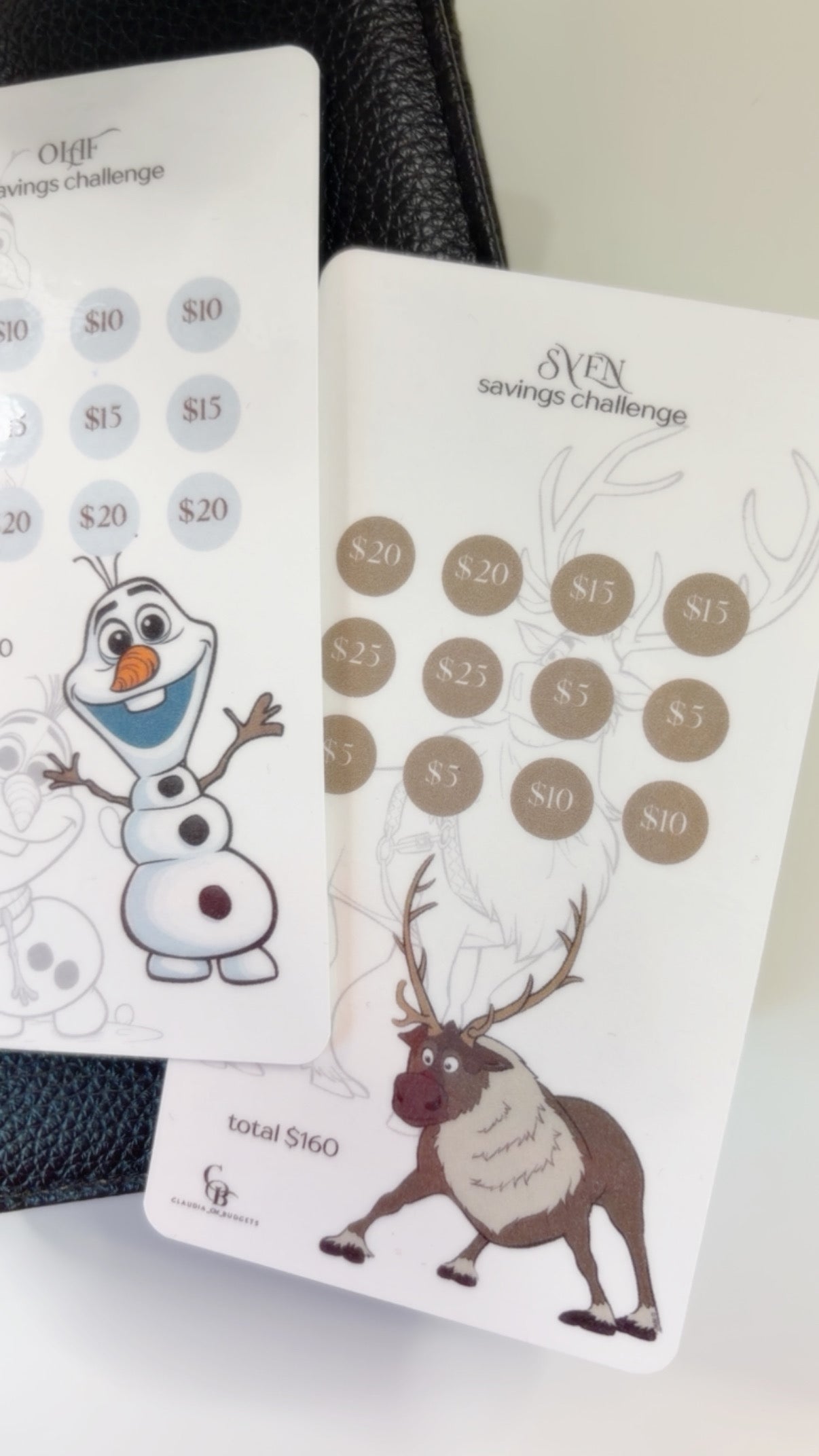 Mini Frozen Savings Challenges