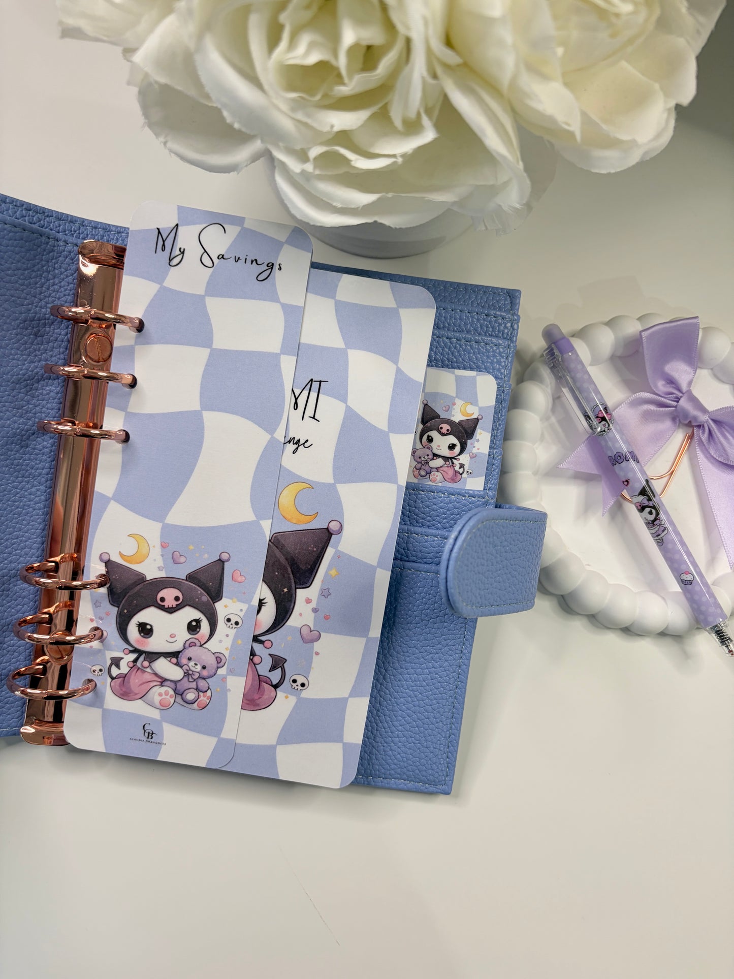 Kuromi A6 Pebble Binder Bundle
