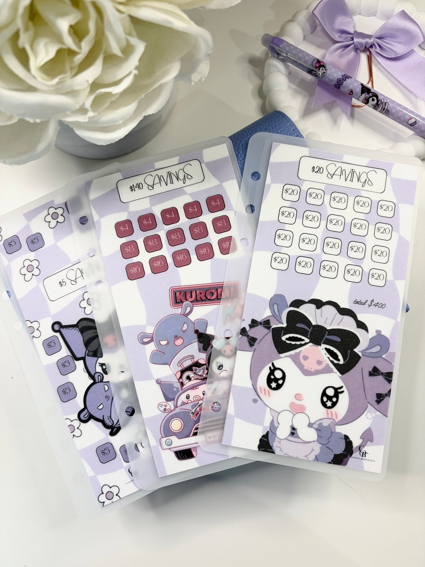Kuromi A6 Pebble Binder Bundle