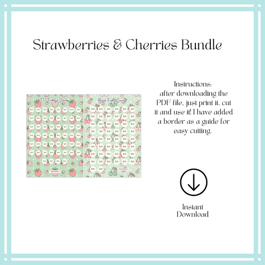 A5 Strawberries & Cherries Bundle (DIGITAL FILE)