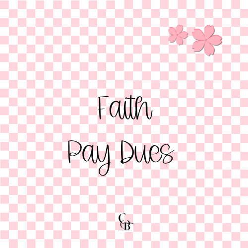 LIVE SALE - Faith Pay Dues