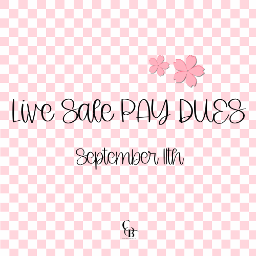 LIVE SALE - September 11th