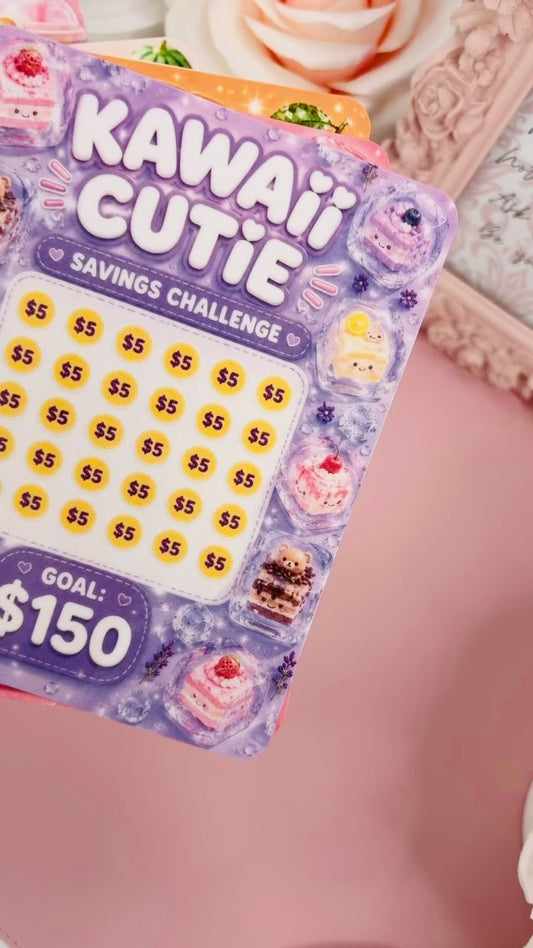 Kawaii A5 Savings Challenges